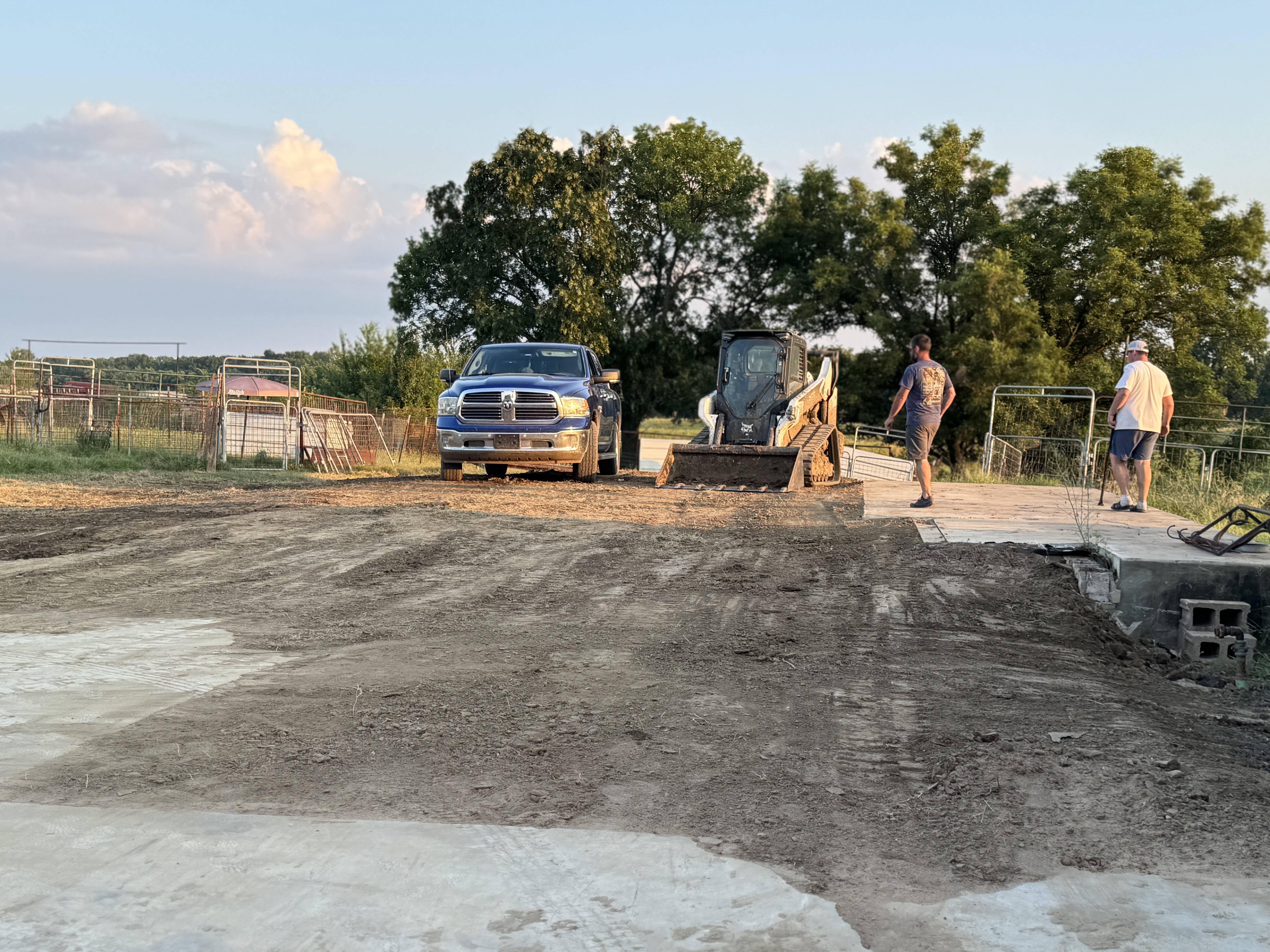 Driveway installation project in Oklahoma